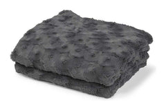 Plaid2 LUGGA donkergrijs 130×180 cm