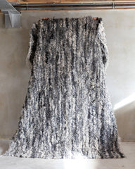 Grof geknoopt Schapenvacht Vloerkleed Grijs 200x160cm