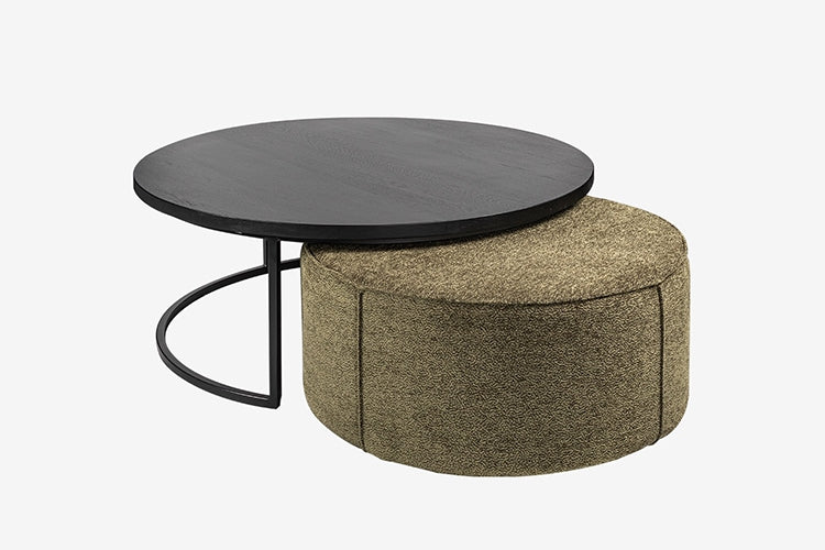 Salontafel Angus en poef