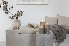 Uyuni LED kaars Melted Sandstone 7,8x10 cm