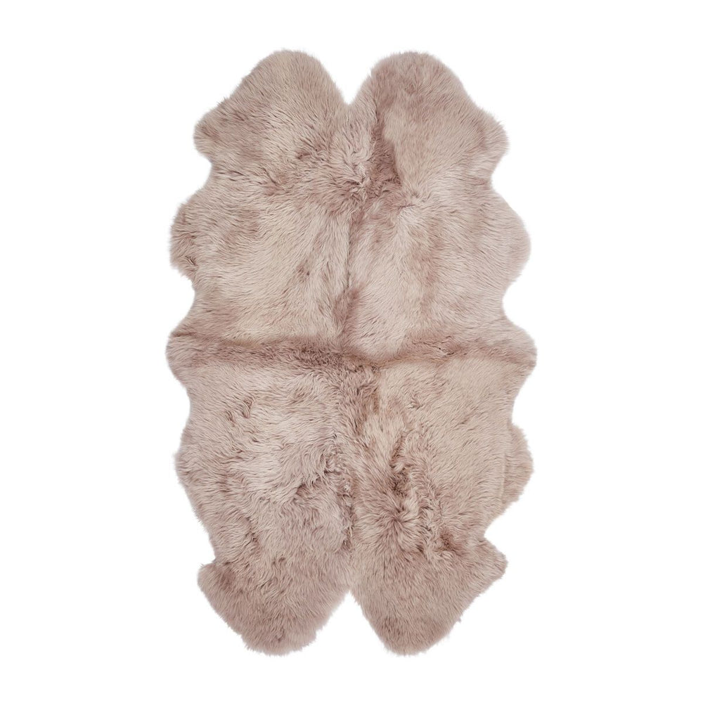 Schapenvacht vloerkleed dove 180x110 cm