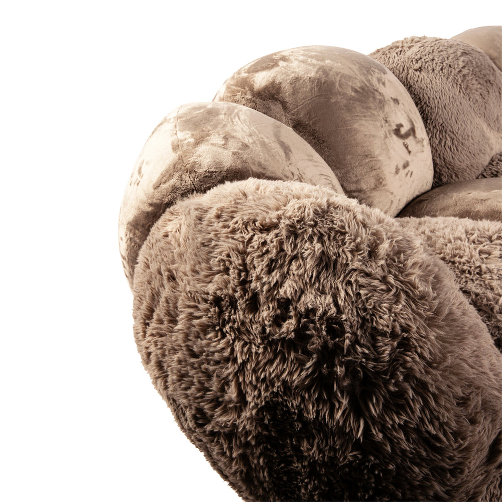 Driezitsbank Curvae Lush Taupe