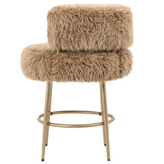 Barkruk HAIR bruin/goud