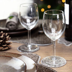 Onderzetter koehuid rond grijs/wit