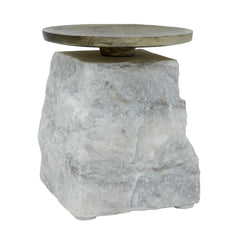 Wit marmeren kandelaar Nimo 11 cm