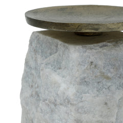 Wit marmeren kandelaar Nimo 11 cm