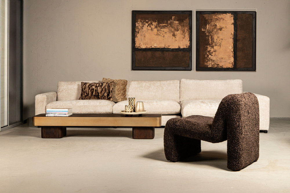 Salontafel Warren bruin/goud