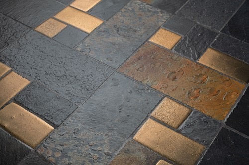 Leisteen bijzettafel Labo Zwart