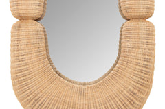 ovalen rotan spiegel