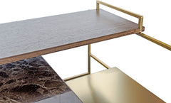 Salontafel Architect Goud is 60x60x36,5 cm