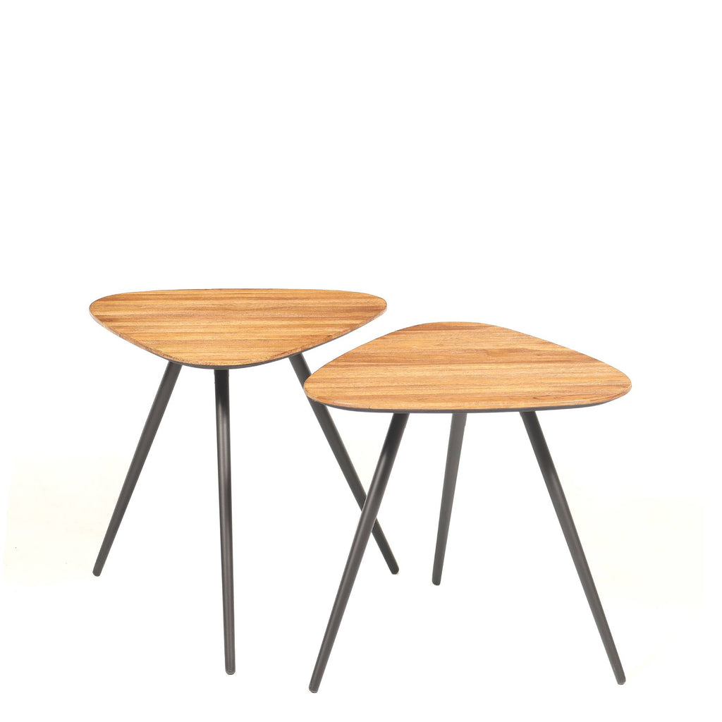Salontafelset Rupert van gerecycled teakhout 