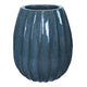 Blauw keramische bloempot Lionne S
