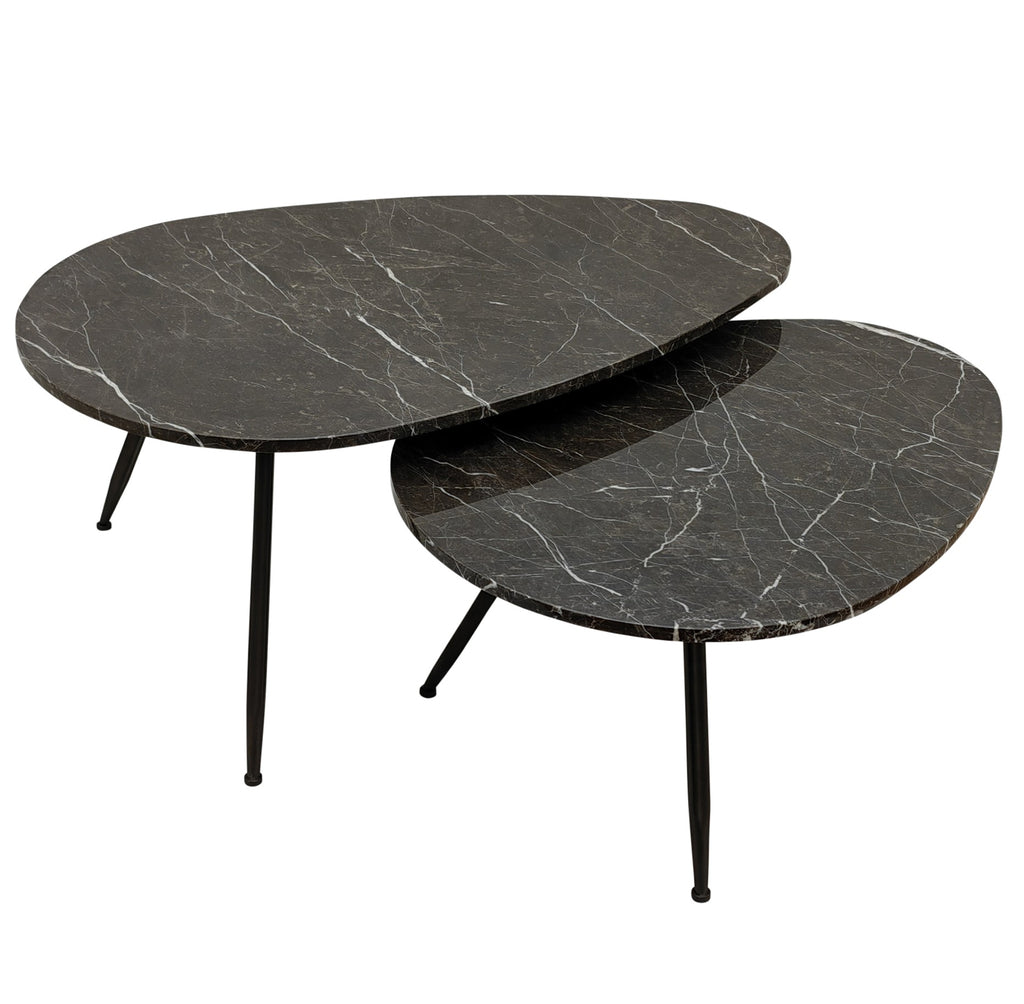 Salontafelset Veria Marmer/Bruin