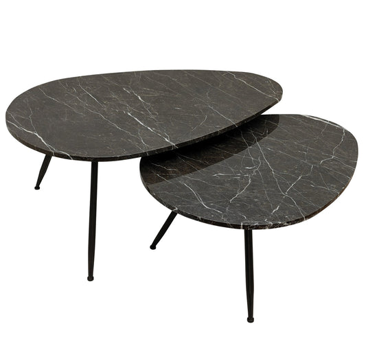 Salontafelset Veria Marmer/Bruin