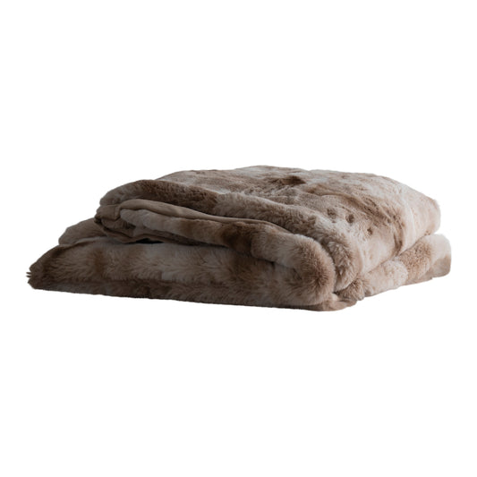 Plaid Linde Beige Faux Fur 150x200 cm