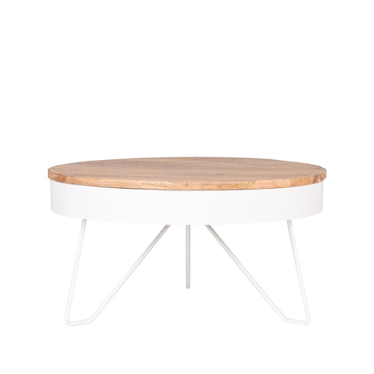 Salontafel Saran Ø80 cm wit