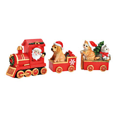 3-delige Kersttrein 34x14x10 cm