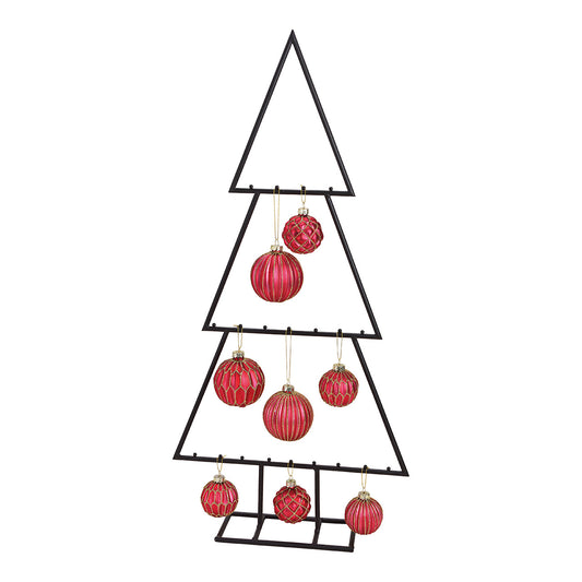 Metalen kerstballen standaard
