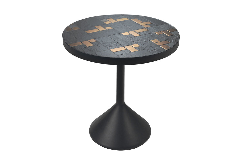 Leisteen bijzettafel Labo Zwart