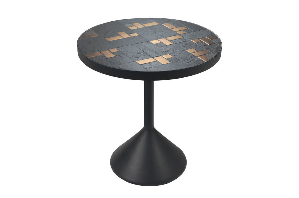 Leisteen bijzettafel Labo Zwart