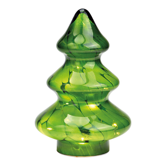 Glazen Kerstboom met LED en timer