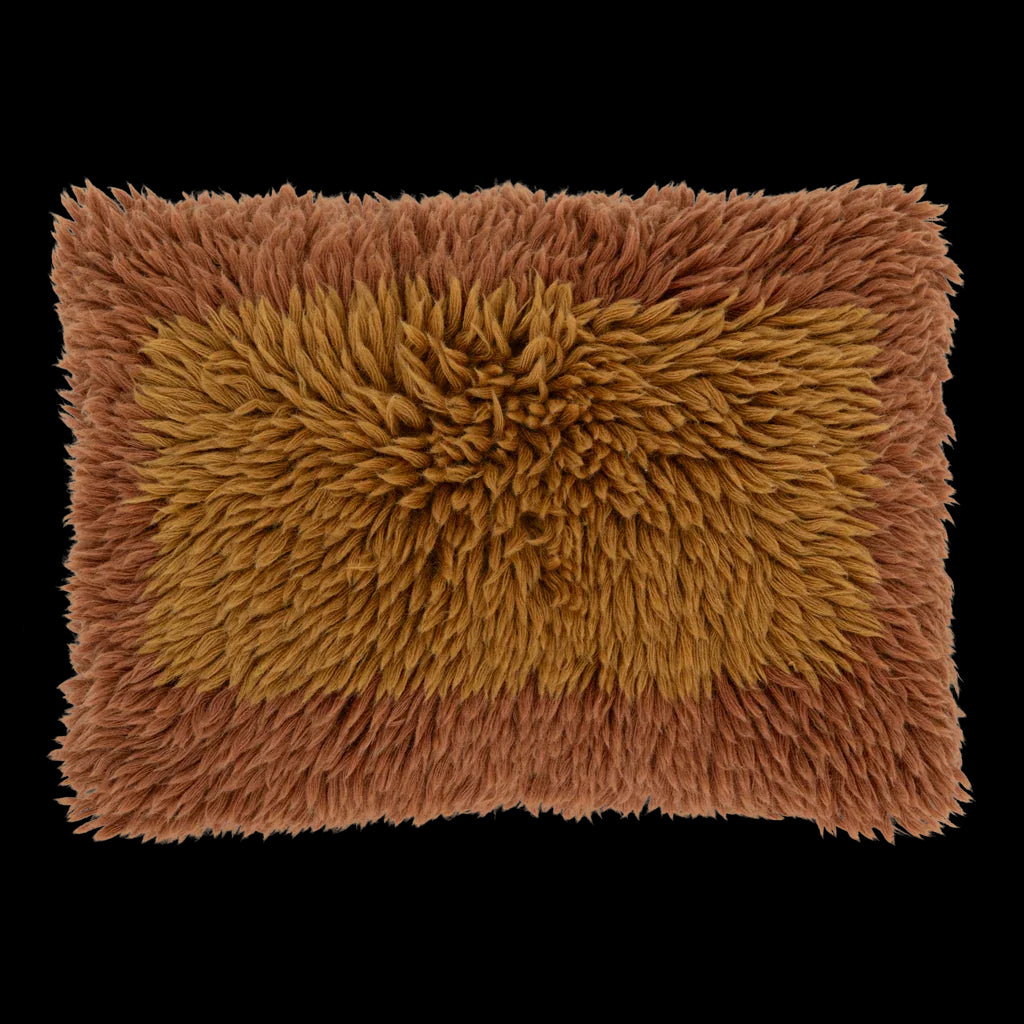 Kussen Nord bruinrood/goudbruin