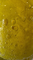 Set waxinelichthouder geel met bubbels (2 stuks)