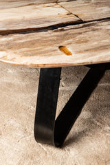 Salontafel Deeba Versteend Hout 95x85x36 cm 