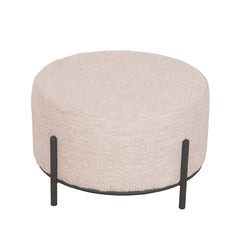 Poef Troy Ø 58cm Bouclé/Cream