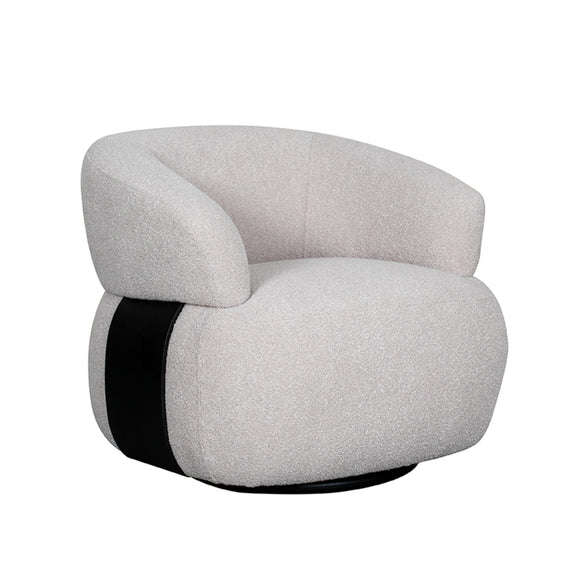 Draaistoel Valenza Naturel Bouclé