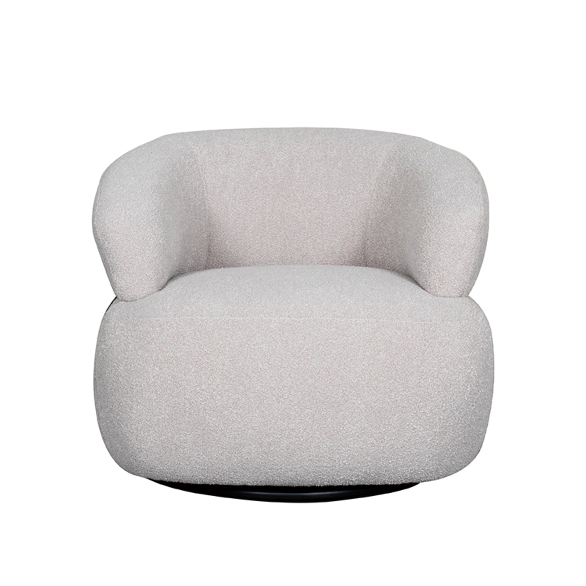 Draaistoel Valenza Naturel Bouclé