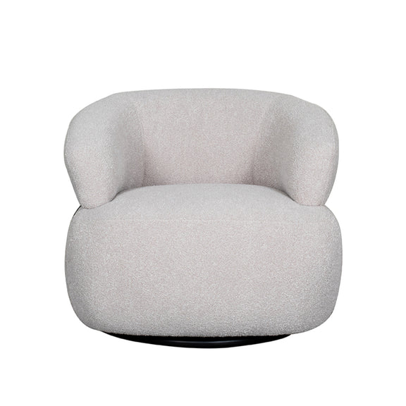 Draaistoel Valenza Naturel Bouclé