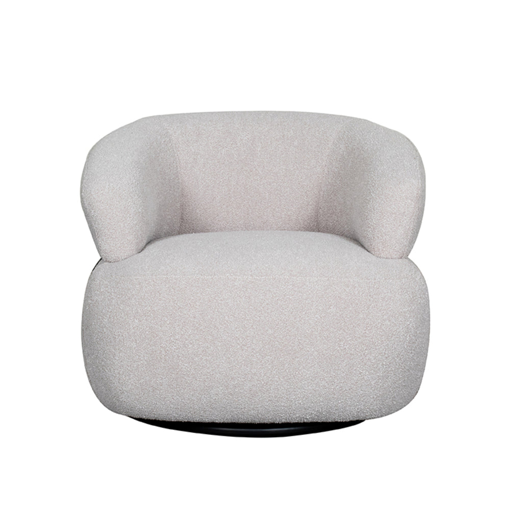 Draaistoel Valenza Naturel Bouclé