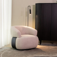 Draaistoel Valenza Naturel Bouclé