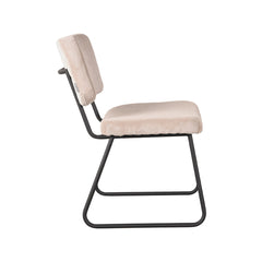 eetkamerstoel met ribstof