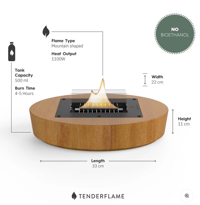 Tafelhaard Carnation Naturel Eiken
