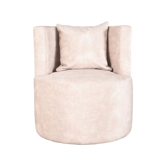 Fauteuil Evy Naturel/Fluweel