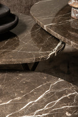 Salontafelset Veria Marmer/Bruin