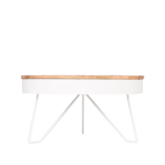 Salontafel Saran Ø80 cm wit