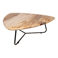 Salontafel Deeba Versteend Hout 95x85x36 cm 