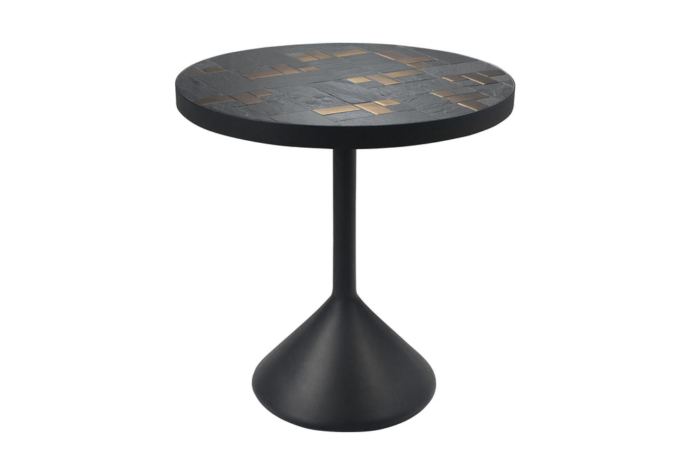 Leisteen bijzettafel Labo Zwart