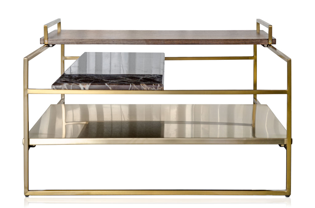 Salontafel Architect Goud is 60x60x36,5 cm