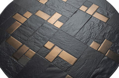 Leisteen bijzettafel Labo Zwart