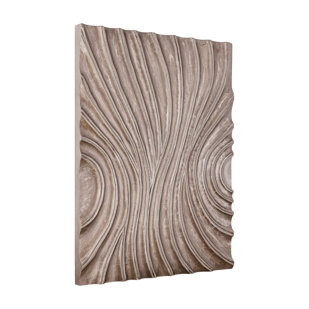 wanddecoratie met golvend patroon