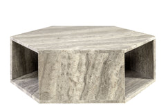 Hexx Salontafel Grijs Travertin
