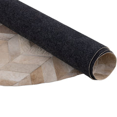 Ovalen Vloerkleed Joanne Koeienhuid Beige