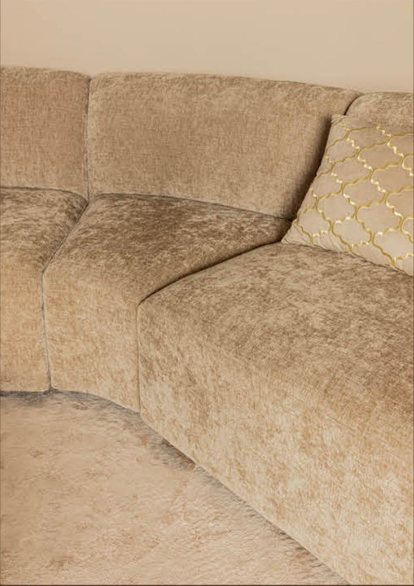 Lujo Bank Crème Ottoman rechts