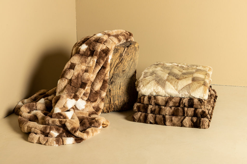 Plaid Geraldine Bruin 140x170 cm