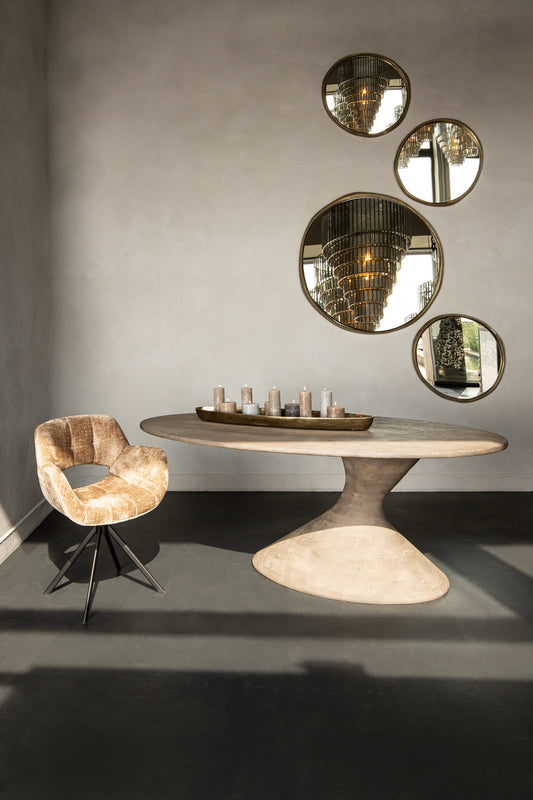 Houten Eettafel Nemo Grijs