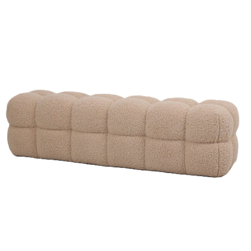 Beige teddy bankje